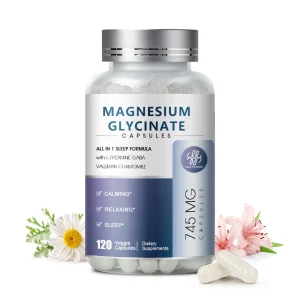 Magnesium Glycinate Supplement with L-Theanine, Chamomile & GABA
