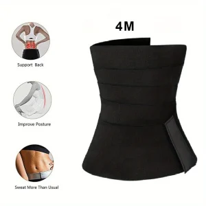 4M Waist Yoga Belt Bandage Wrap