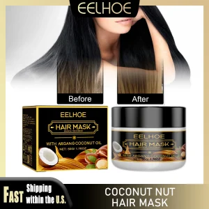 EELHOE 50g Coconut Oil Hair Mask Deep Repair