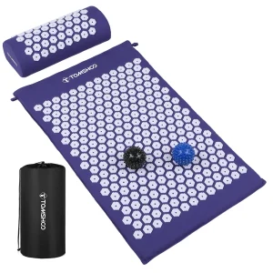 Acupressure Mat and Pillow Massage Set with Bag