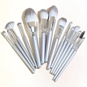 14pcs Gray High Light Makeup Brush Set